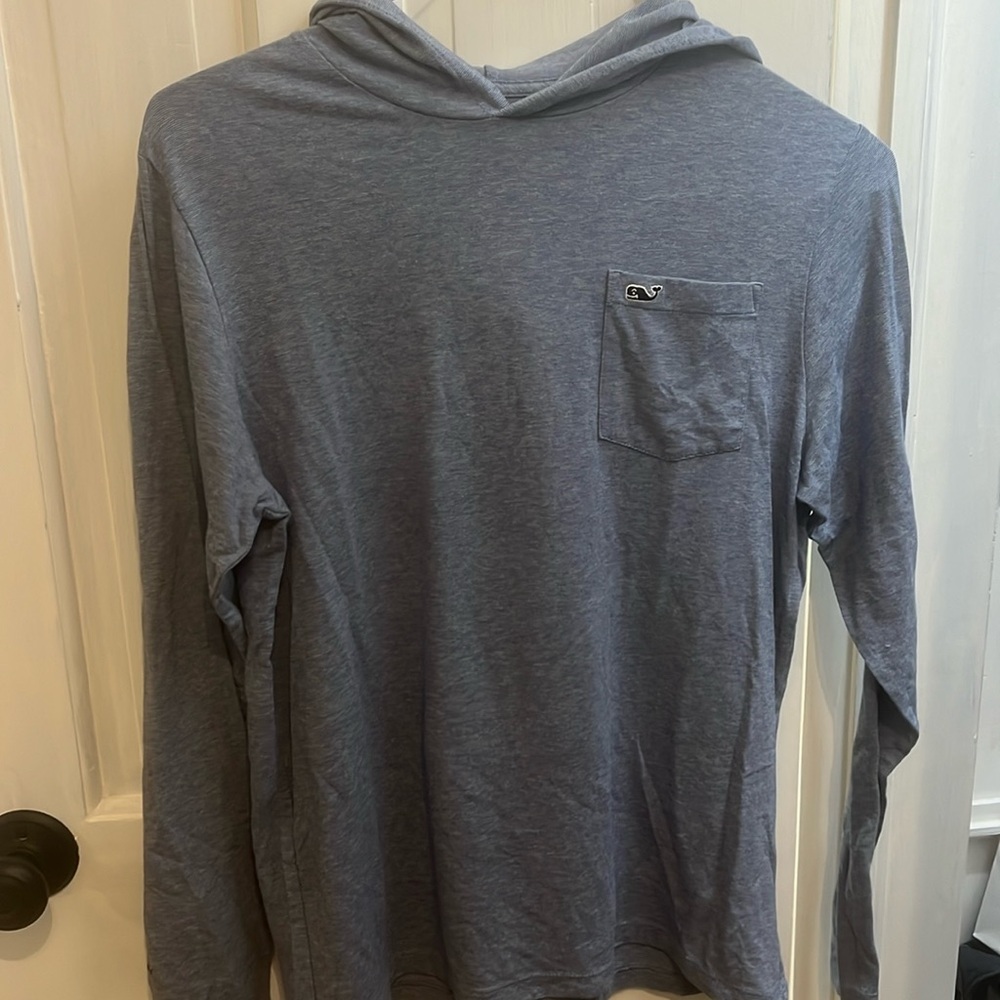 Vineyard Vines hooded Edgartown Tshirt, blue